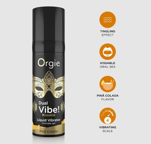 Orgie | Dual Vibe! Pina Colada 振動潤滑液 - 15ml | 熱帶風情 | 75次使用